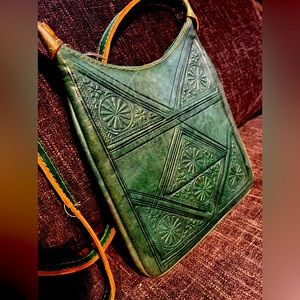 Moroccan Leather Crossbody Purse